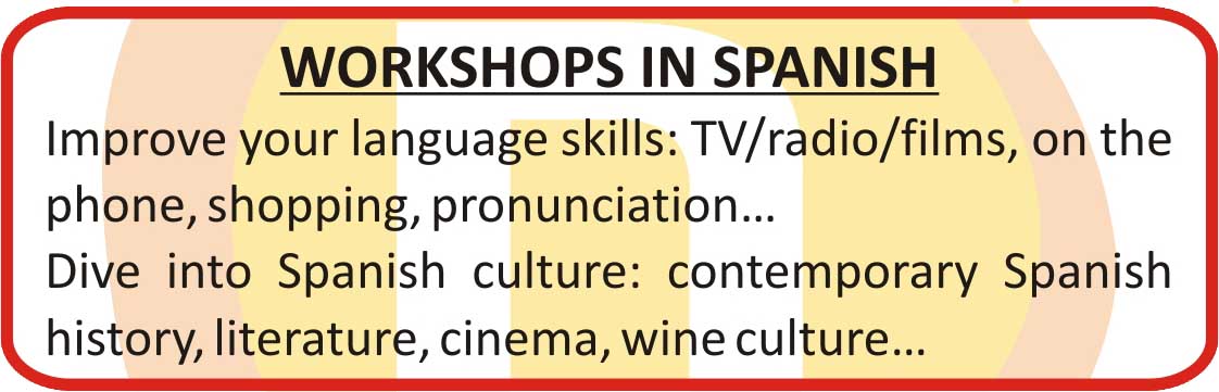 Spanish Workshops for companies or groups